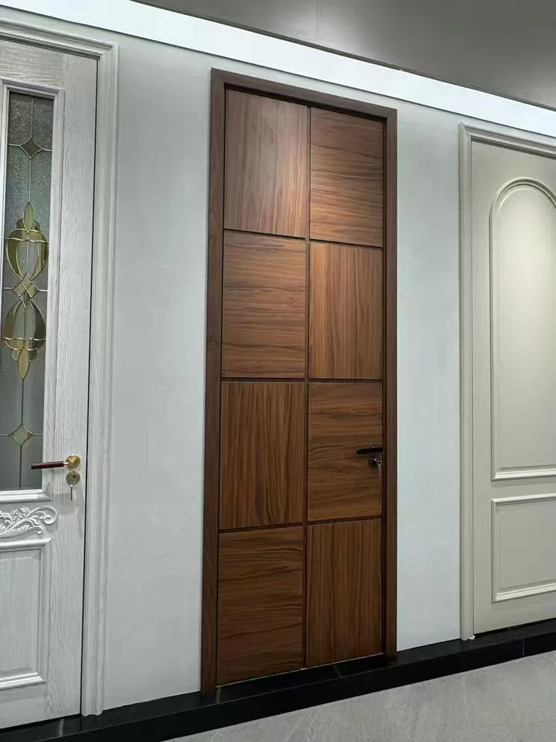 Woodgrain door and coordinated frame