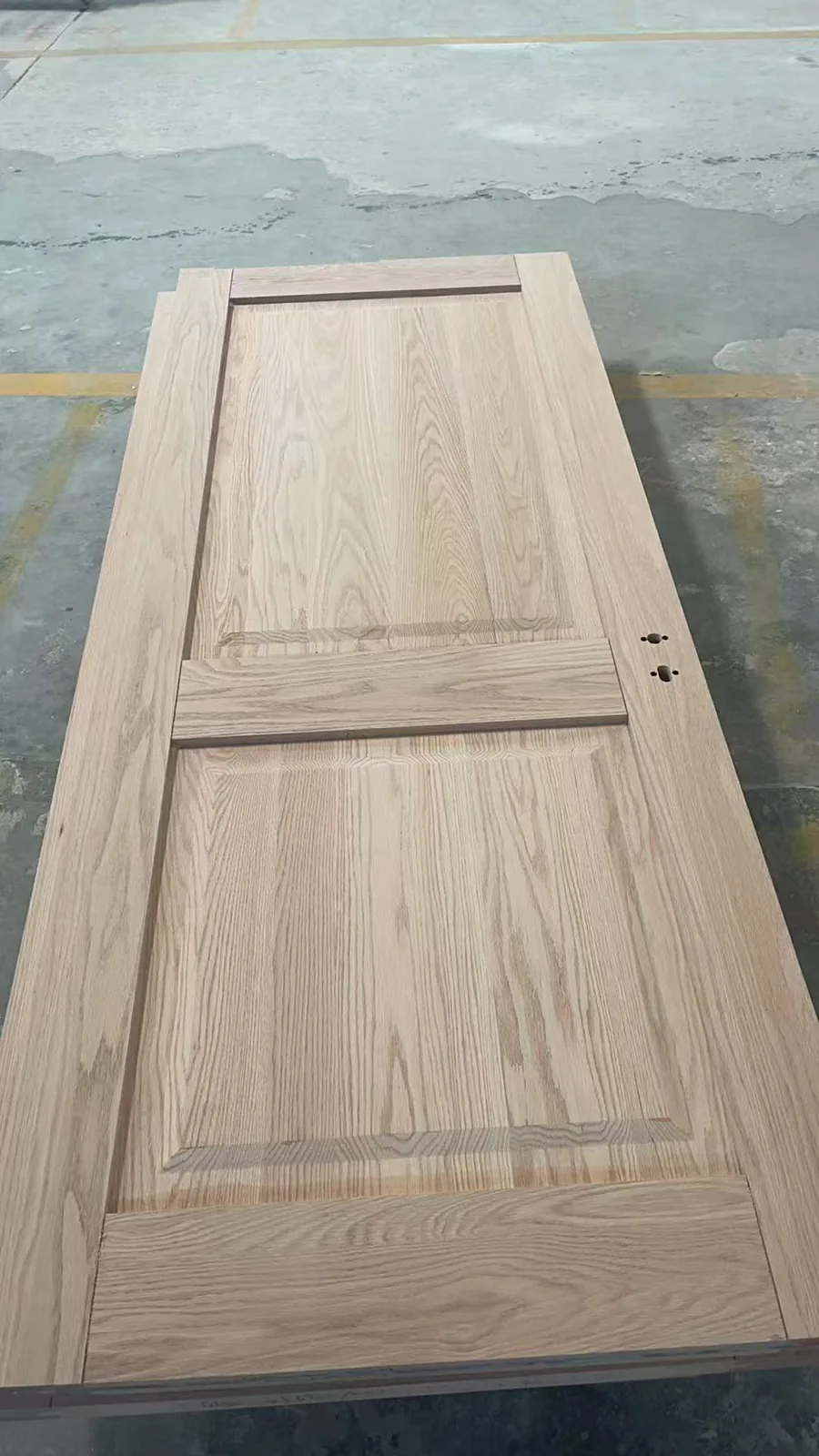 Unfinished wooden door panel